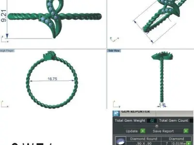 Ring - 129 3D print model
