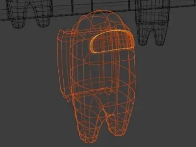 Among us 3D model 6pack 3D model