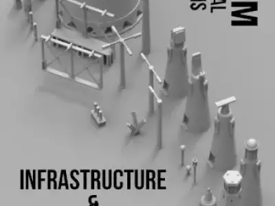 Infrastructure and Objectives Pack 04 3D print model