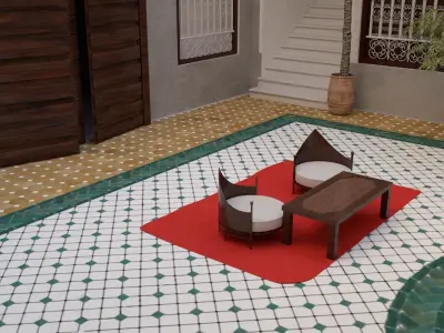 traditional Moroccan house  3D model