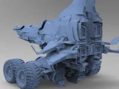 Space Roamer Mining laser craft 3D model