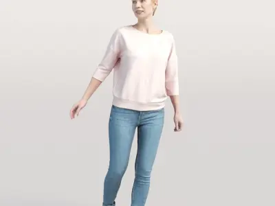 Humano 20-Collection 02 People models -  STREET - NEIGHBOURHOOD 3D model