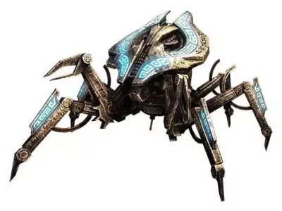 Spider Drone Low-poly 3D model