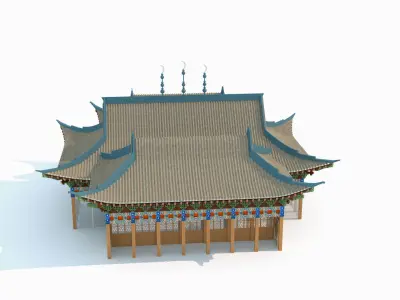 Chinese Mosque Architecture 3D model