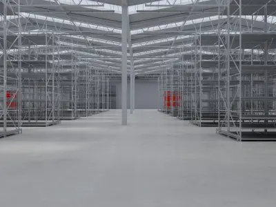 Warehouse Interior 8 Low-poly 3D model
