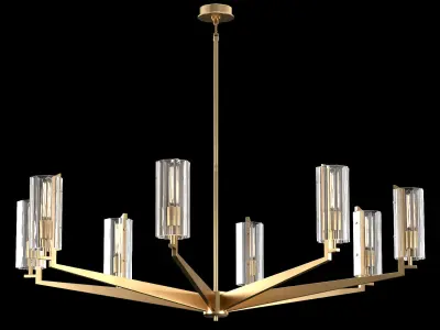 Round Chandelier Vendome d153 cm 3D model