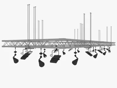 Light Truss 3D model 3D model
