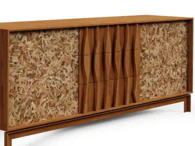 Wood OSB-particle board-chipboard - seamless Texture