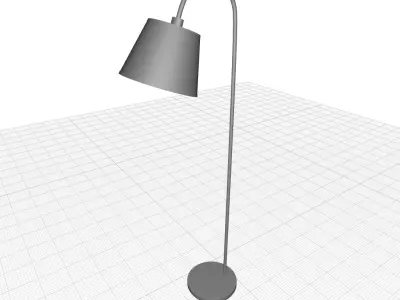 Hobart Arched Floor Light Lamp 3D model