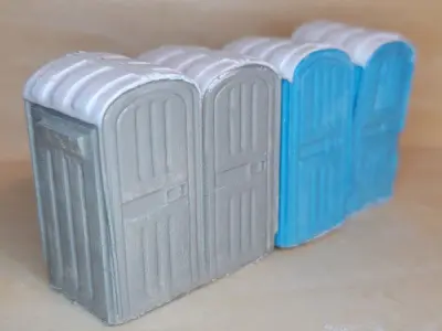 Porta-Potty The Royal Flush Free 3D print model