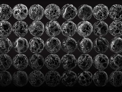  200 Silver Organic Materials Texture