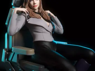 Carmen Ibanez from Starship Troopers 3D print model