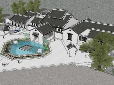 vacation spot-Resort-Fashion Leisure Hotel-0113 3D model