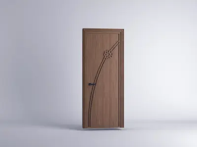 door traditionally  Free 3D model