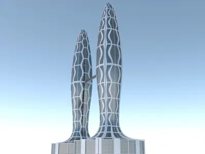 Future skyscraper 2023 3D model