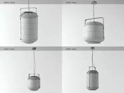 Chou Pendant 3D model