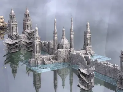 Dark Fantasy neo classical 3D model