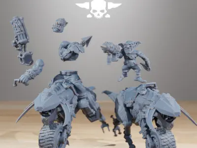 Orkaz Beast Riders 3D print model