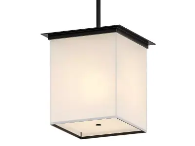 STEEG outdoor pendant light with shade 3D model