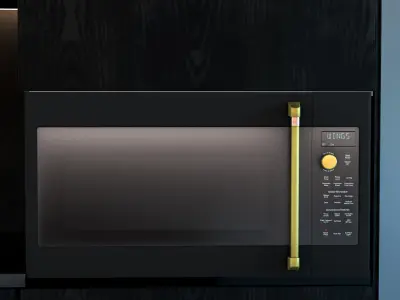 Kitchen 001 with GE cafe appliance 3D model