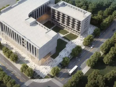 Modern Civic Complex 3D model