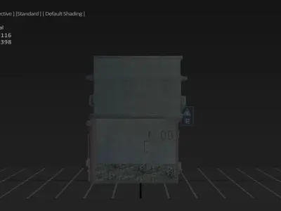 Japanese Street Old House 3D model