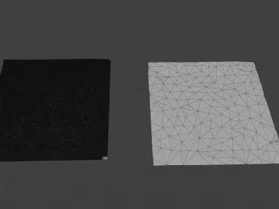 Squared manhole -03- High-poly and Low-poly 3D model