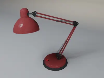 Gameready Table lamp Low-poly 3D model