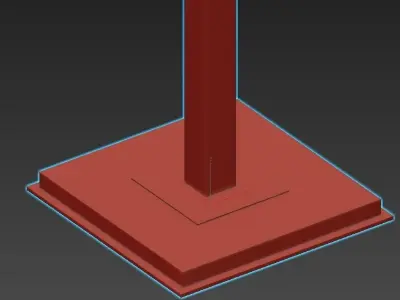 URBAN floor lamp with shade 3D model