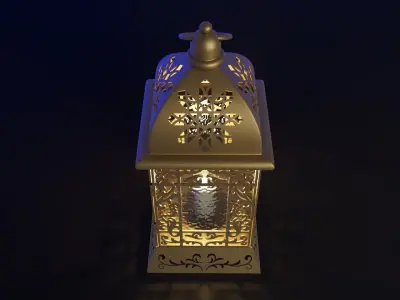 Ramadan fanous lantern Islamic 3D model