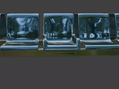 Waiting Bench 3D model