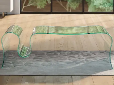 Interior scene for sofa advertising 3D model