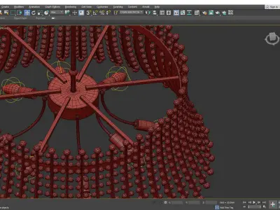 Serafina Large Chandelier Low-poly 3D model