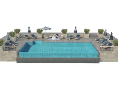 Swimming Pool -7 3D model
