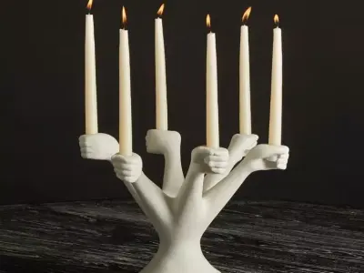 Decorative candle design 3d model 3D model