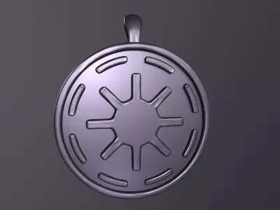 Galactic Republic Pendant magnet  Free 3D print model