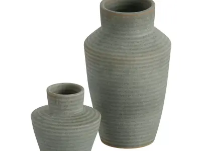 Cadeau Large Green Ceramic Vase 3D model