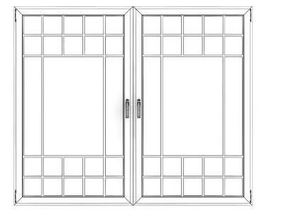 White Window 14 3D model