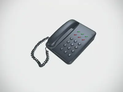 Telephone Low-poly 3D model