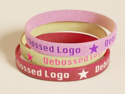 Silicone Wristband Low-poly 3D model