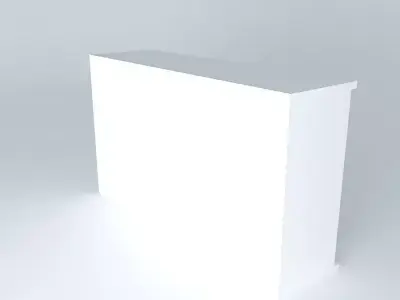 SLIDING DOOR WHITE LACQUER SIDEBOARD by Percy Ramos Free 3D model