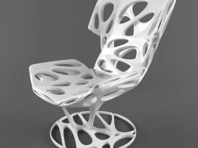 Futuristic Sci-Fi Chair Armchair for Modern Scenes Living Room 3D model