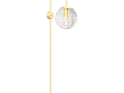 Lamp made of brass and glass Moricio 3D model