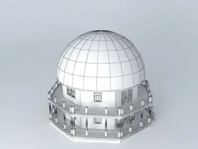 Mushroom House Free 3D model