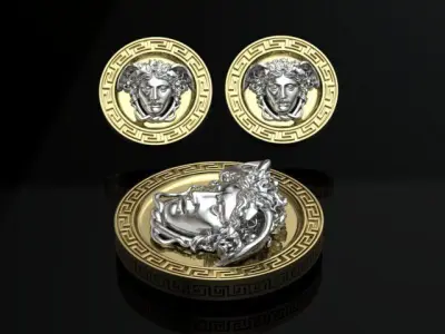 half set madusa 3D print model