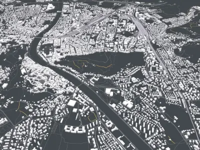  Cityscape Salzburg Austria 3D model