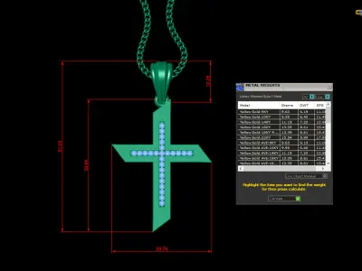 Cross Light Gold 4CP001 3DM STL 3D print model purchase