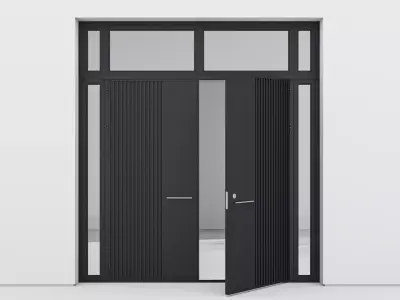 Aluminium door 58 3D model