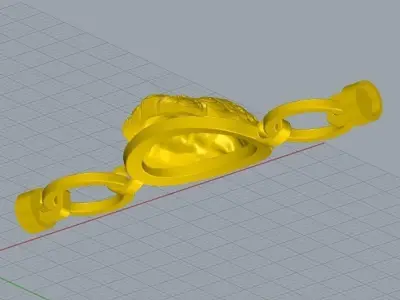 Peacock Bracelet Design for silver Casting 3D print model
