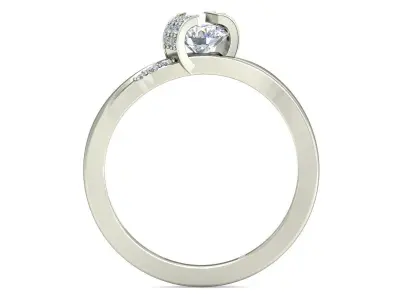 Women Ring  Render 3dm STL OBJ FBX Details 3D print model 73